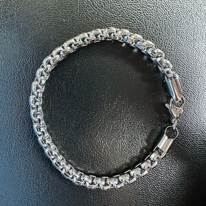 Men's Silver Chain Bracelet